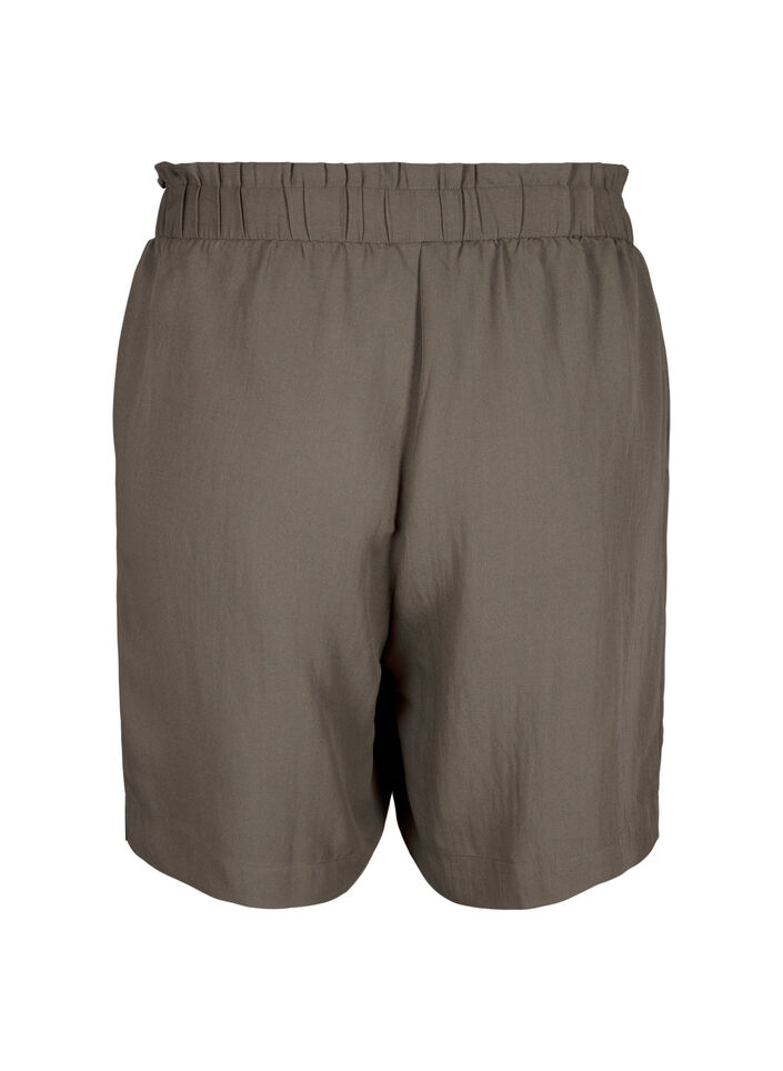 Loose viscose shorts, Chocolate Chip, Packshot image number 1