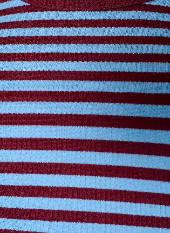 Striped blouse with long sleeves, Blue, Packshot image number 2