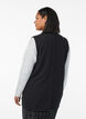 Sleeveless blazer vest with classic lapels, Black, Model image number 2