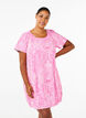 Short-sleeved, printed cotton dress, Pink, Model image number 0