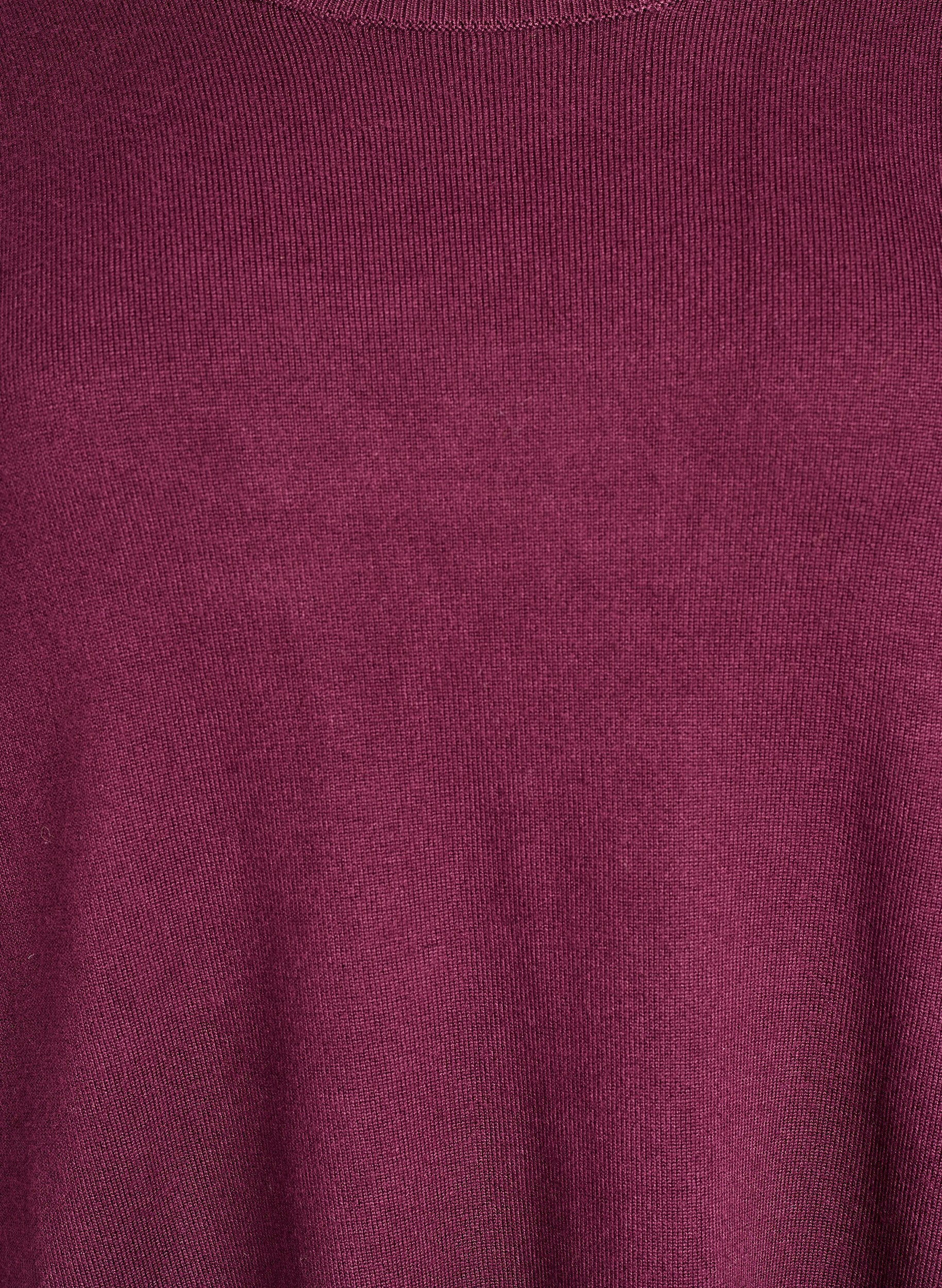 ZizzifashionKnitted blouse with side buttons, Red, Packshot image number 2