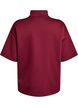 Short-sleeved sweatshirt with a high collar, Dark Bordeaux, Packshot image number 1