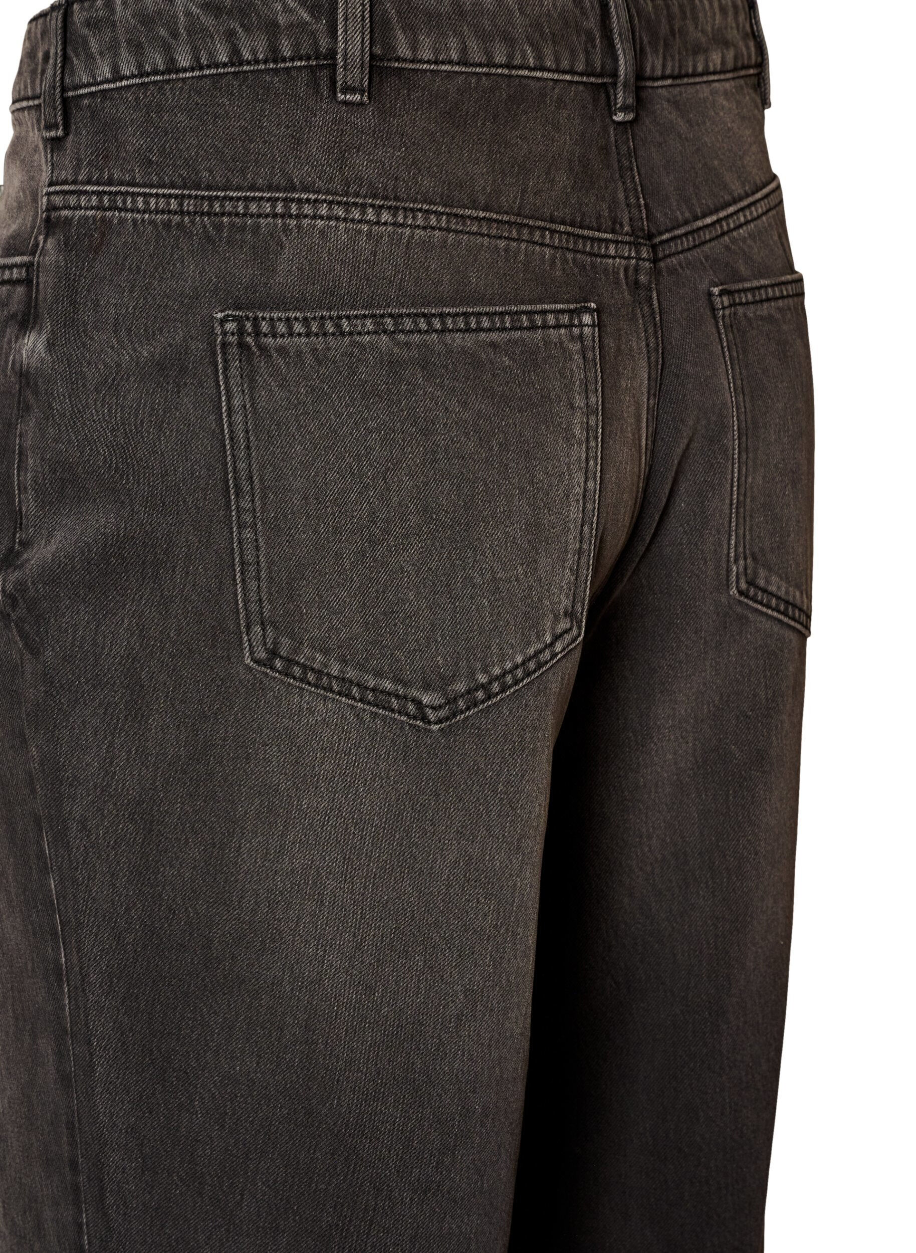 ZizzifashionKiana straight fit jeans with a high waist, Black, Packshot image number 3