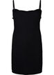 Ribbed slip dress, Black, Packshot image number 0