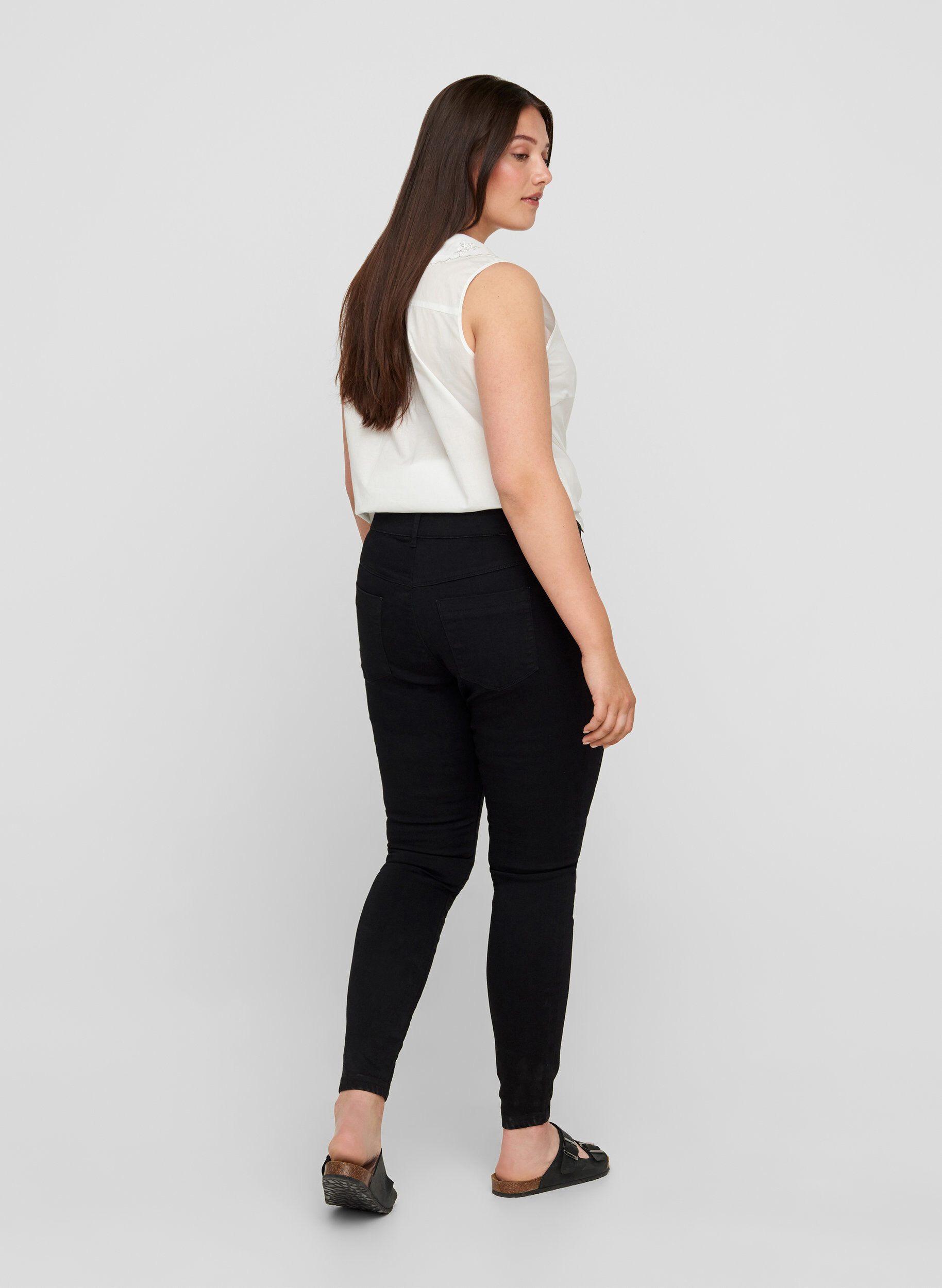 Zizzifashion Jeggings made from a cotton mix, Black, Model image number 1