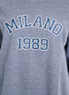 Sweatshirt with embroidered Milan motif, Dark Grey, Packshot image number 2
