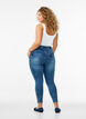Cropped Amy jeans with a zip, Blue, Model image number 1