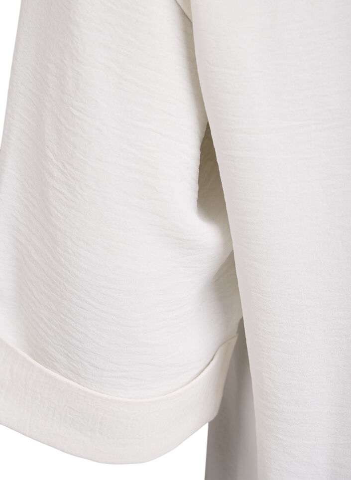 FLASH - Shirt with chest pockets and 3/4 sleeves, Vanilla, Packshot image number 3