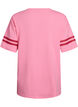Sporty oversized college T-shirt, Pink, Packshot image number 1
