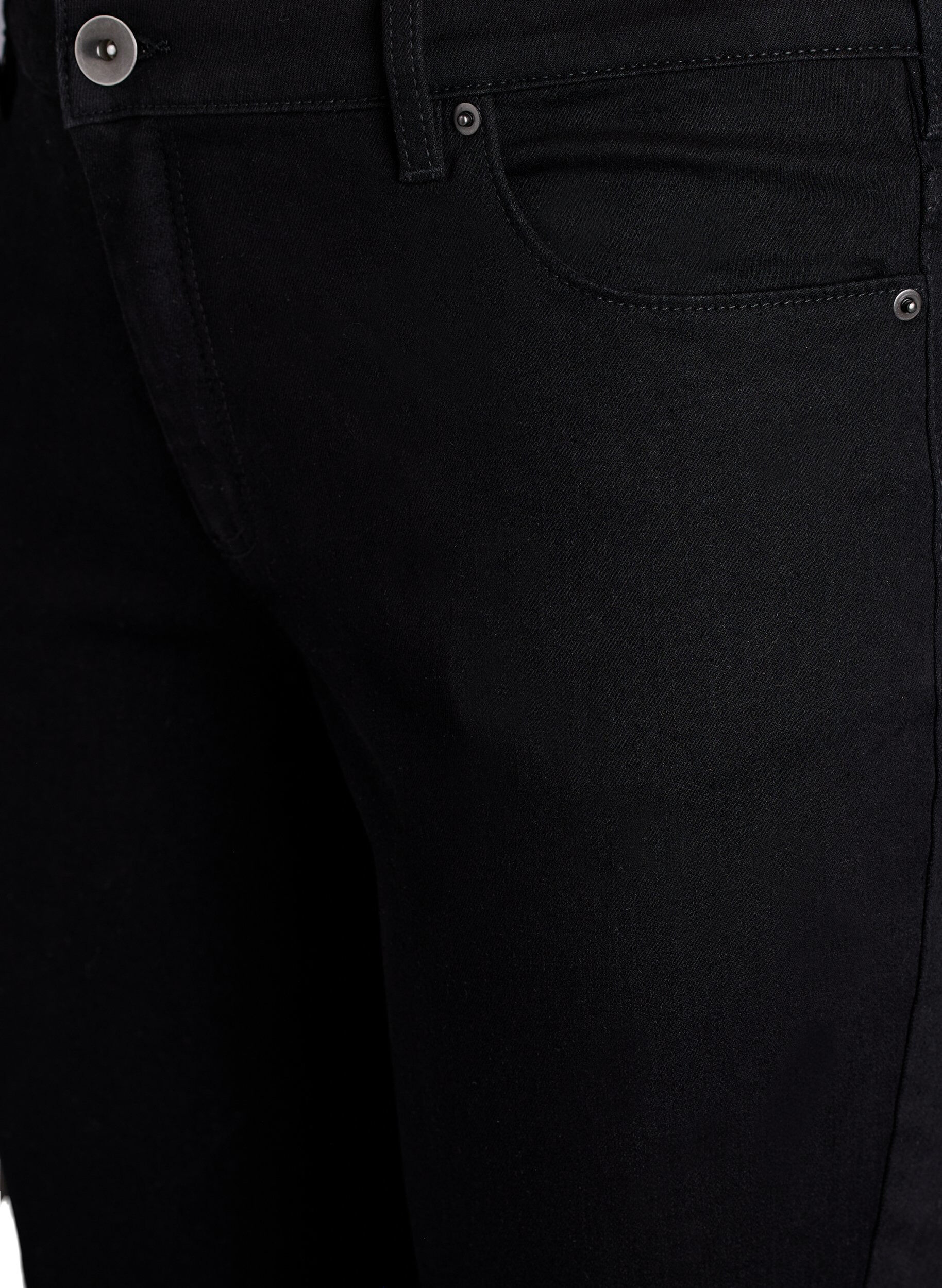 Zizzifashion Slim fit Emily jeans with regular waist, Black, Packshot image number 2