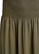 FLASH - Viscose maxi skirt with smocking, Green, Packshot image number 2