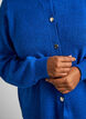 Cardigan in soft knit with gold-coloured buttons, Turquoise, Model image number 3