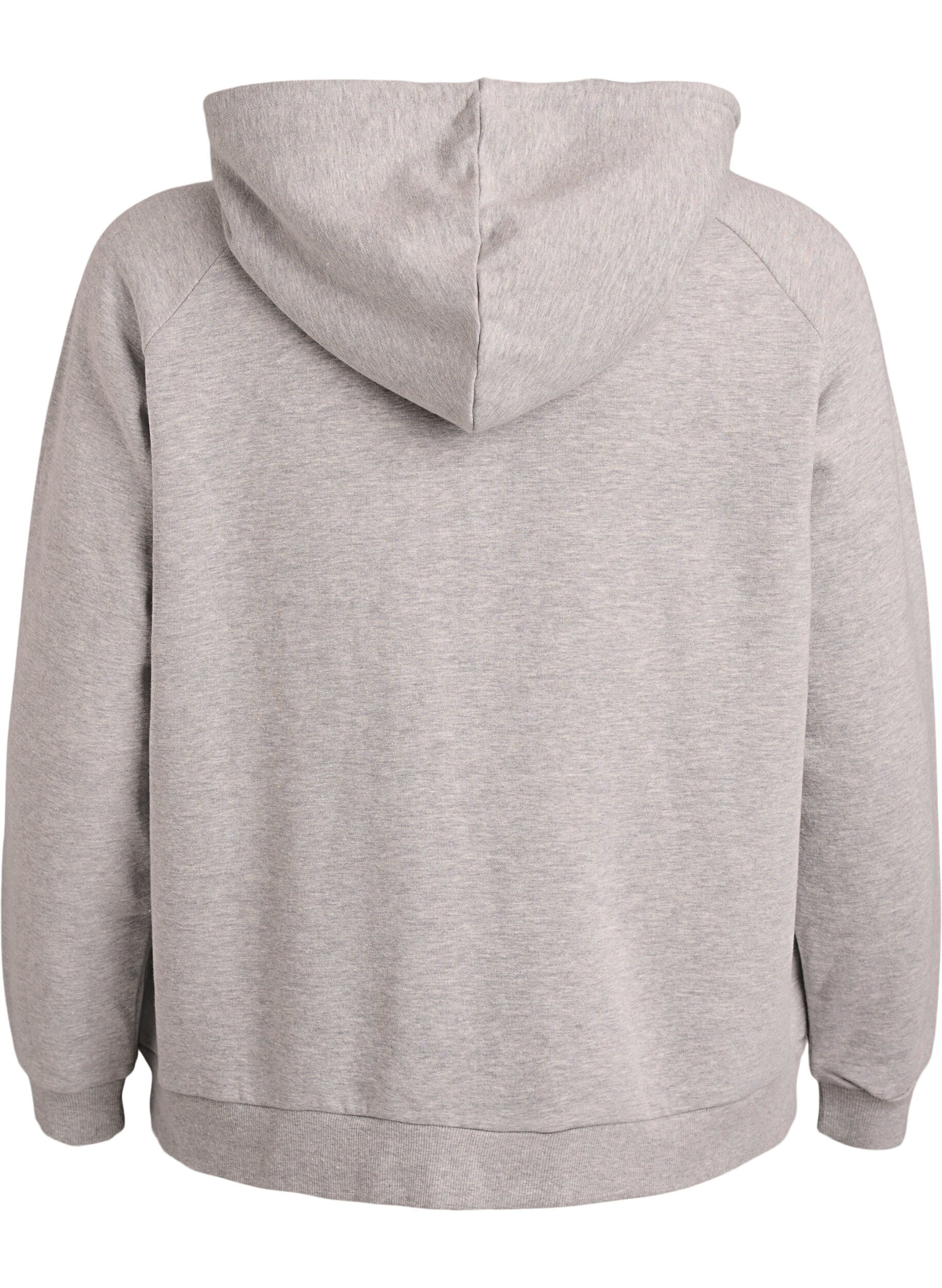 Zizzifashion Hoodie with zip, Grey, Packshot image number 1