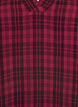 Blouse with check pattern and V-neckline, Dark Bordeaux, Packshot image number 2