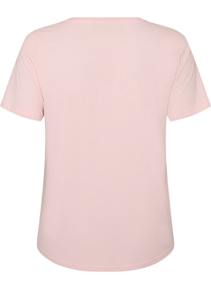 T-shirt with motif, Pink, Packshot image number 1