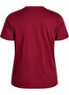 Basic cotton T-shirt with round neck, Dark Bordeaux, Packshot image number 1