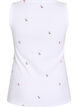 Fitted top with motif, White, Packshot image number 1
