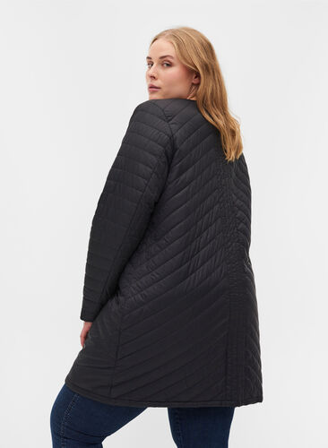 Quilted lightweight jacket, Black, Model image number 1