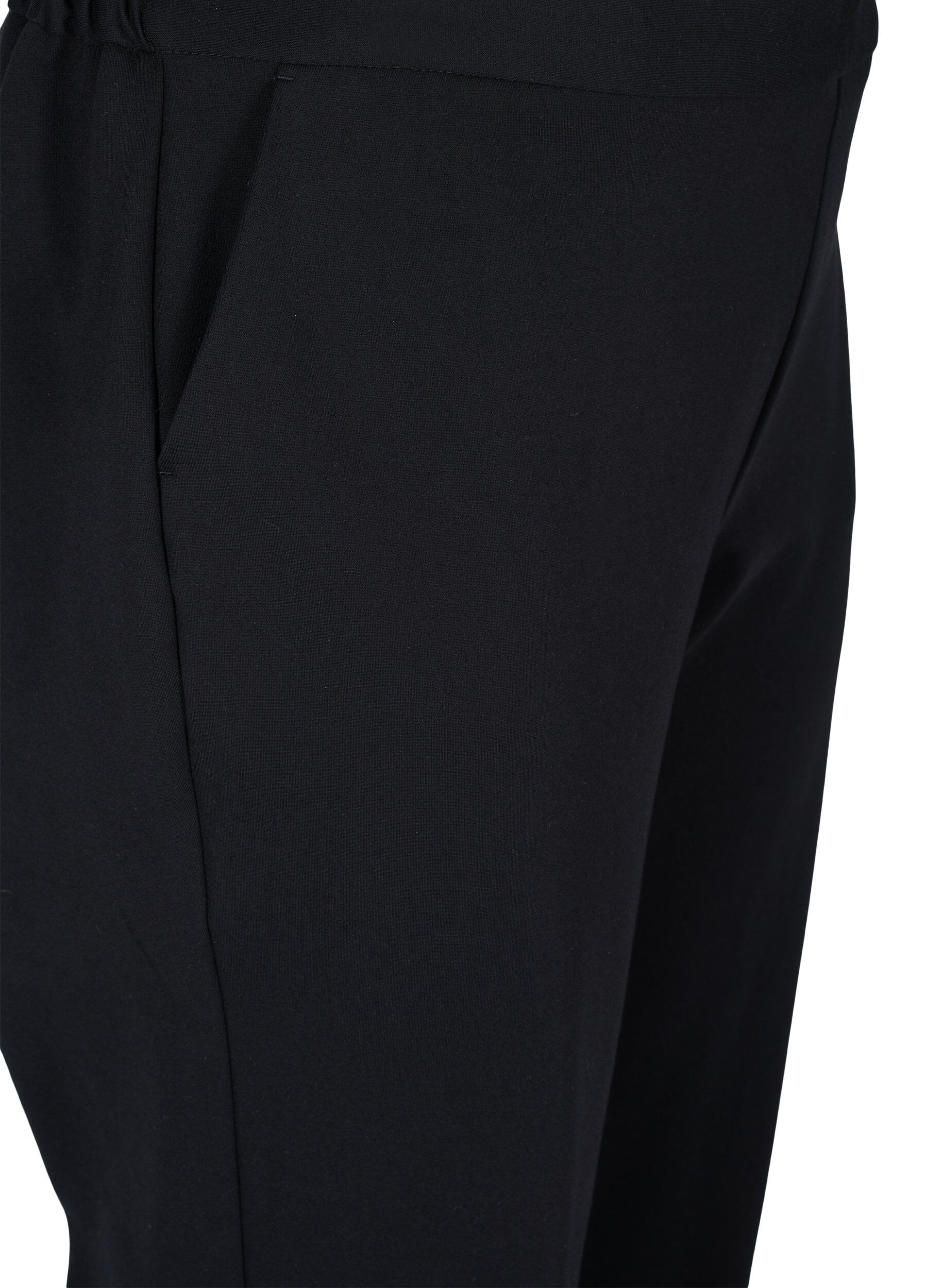Zizzifashion Classic wide leg trousers, Black, Packshot image number 2
