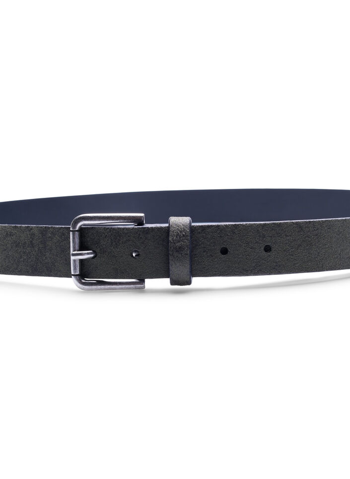 Belt in leather blend, Deep Forest, Packshot image number 1