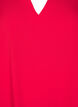 Short-sleeved blouse with V-neck, Red, Packshot image number 2