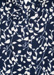 3/4 sleeve cotton Blouse with print, Navy Blazer Leaf, Packshot image number 2