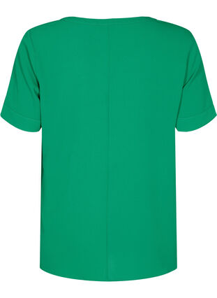 Short-sleeved v-neck blouse, Jolly Green, Packshot image number 1