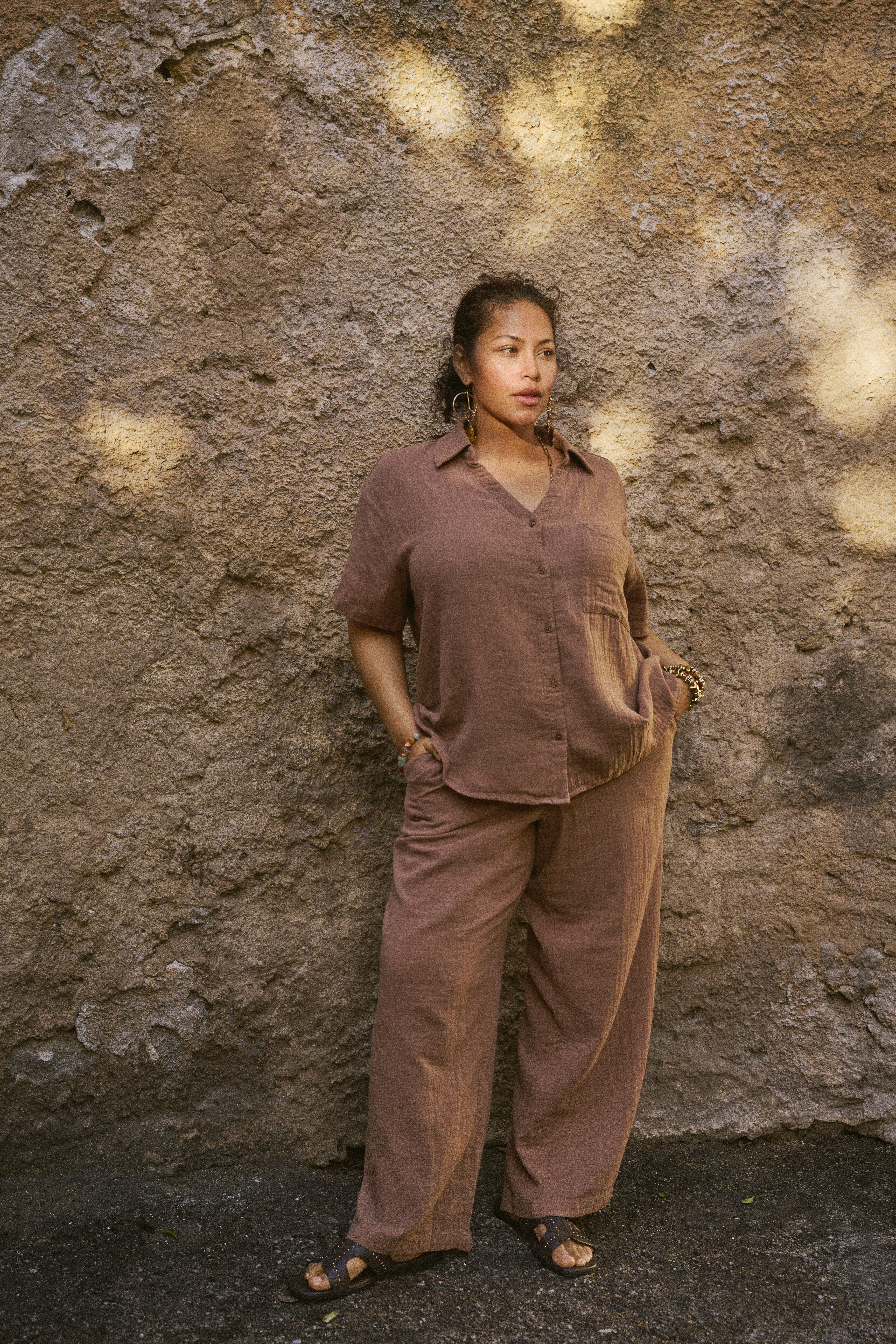 Zizzifashion Set in pure cotton, , Model