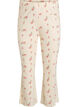 Organic cotton pyjama bottoms with a textured pattern, Vanilla, Packshot image number 0