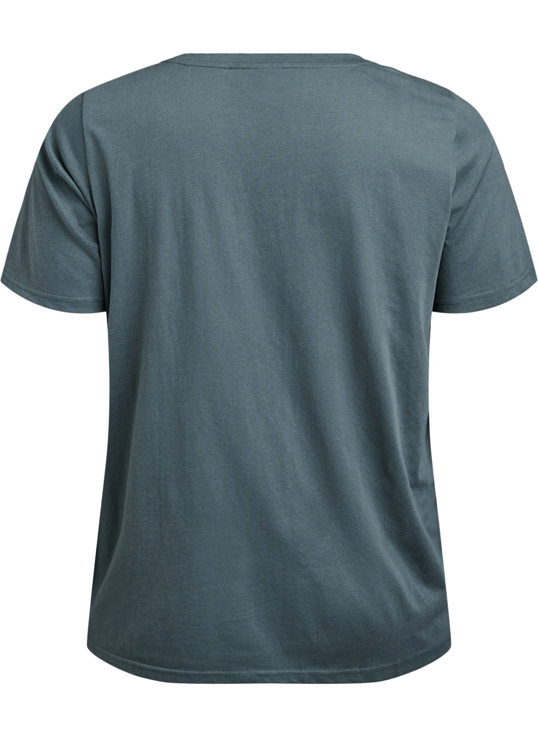 Zizzifashion FLASH - V-neck T-shirt, Green, Packshot image number 1