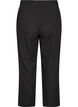 Ribbed pyjama bottoms with straight legs, Black, Packshot image number 1