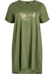 Short-sleeved nightgown in organic cotton, Green, Packshot image number 0