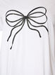T-shirt in organic cotton with decorative motif, White, Packshot image number 2