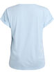 Short-sleeved t-shirt in a cotton blend, Light Blue, Packshot image number 1