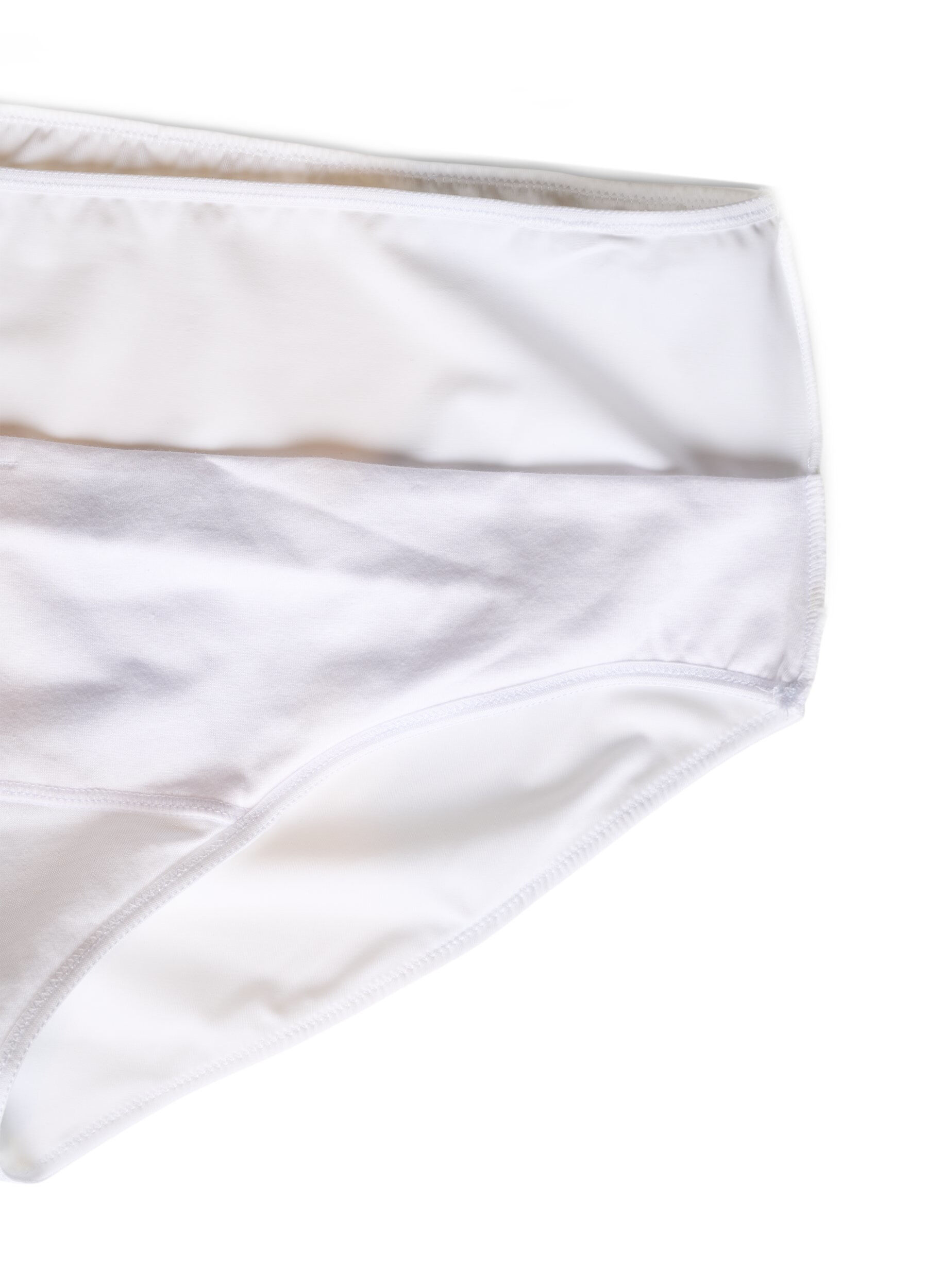 Zizzifashion Microfiber briefs with inner pocket, White, Packshot image number 3