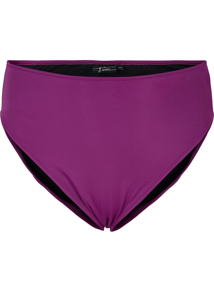 High-waisted bikini bottoms, Purple, Packshot image number 0