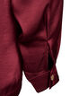 Party blouse in satin-look with buttons and adjustable waist, Dark Bordeaux, Packshot image number 3