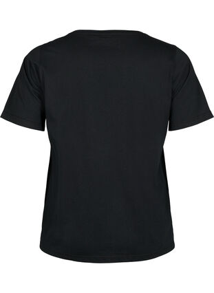 FLASH - T-shirt with motif, Black Ny, Packshot image number 1