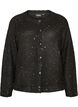Cardigan with sequins and buttons, Black, Packshot image number 0