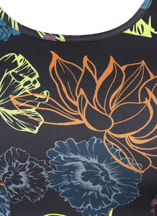 Sports top with a floral print, Graphic Flower, Packshot image number 2