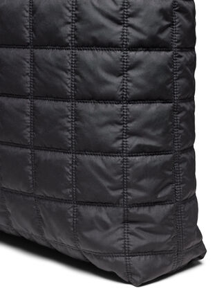 Quilted bag with shoulder strap, Black, Packshot image number 2