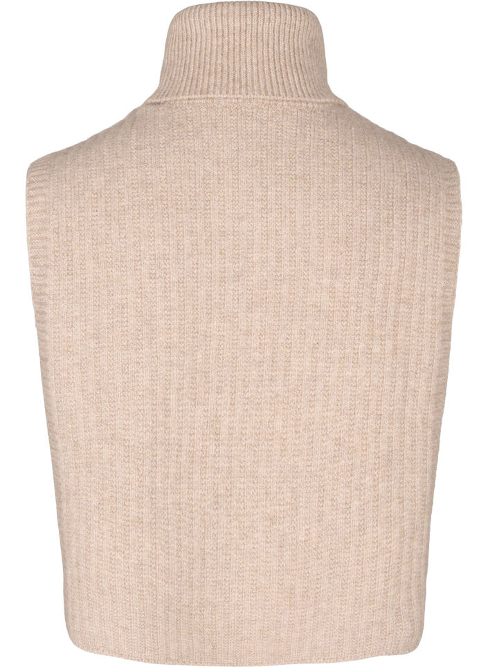 Rib knitted neck warmer, Silver Mink, Packshot image number 1