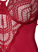 Underwired lace body with strap detail, Red, Packshot image number 2