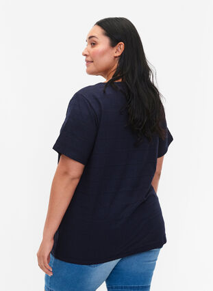 Short-sleeved cotton t-shirt, Night Sky, Model image number 1