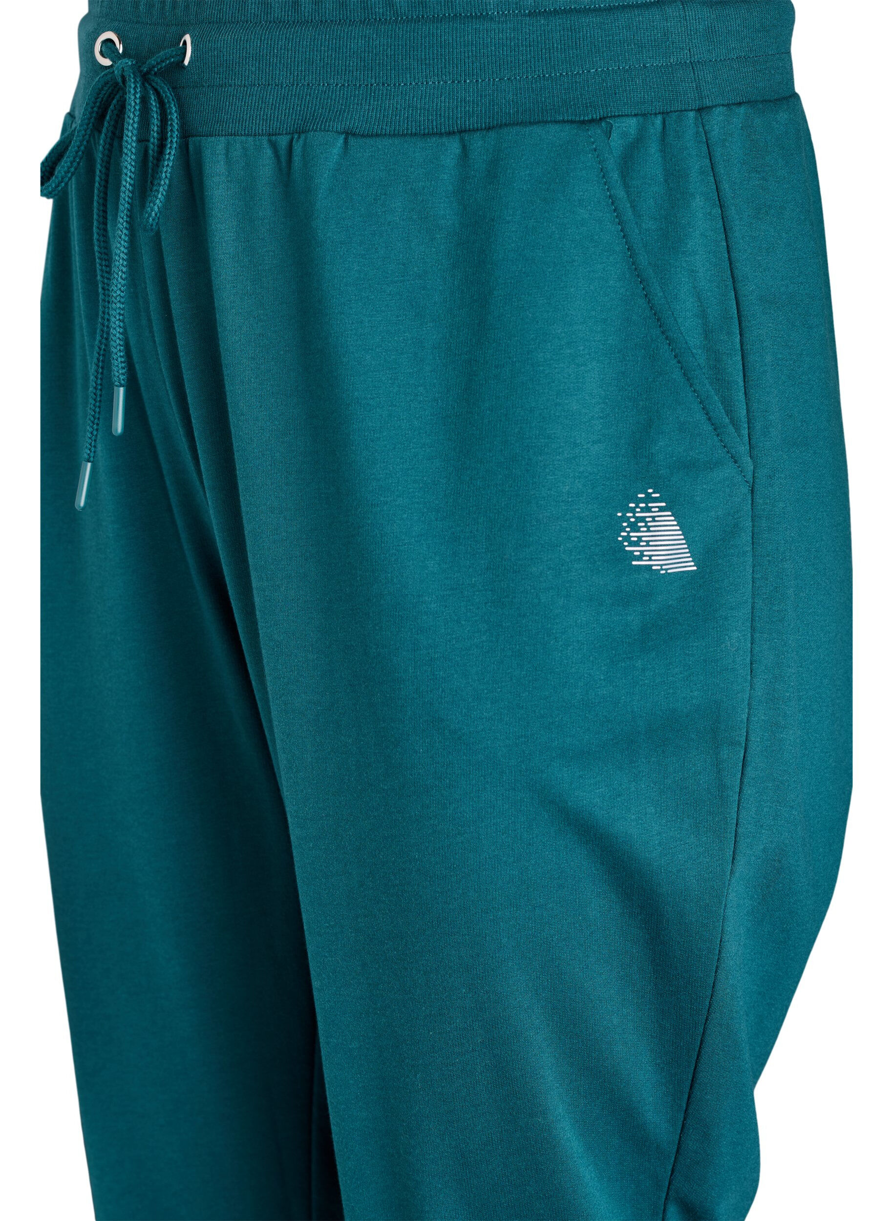 Zizzifashion Loose tracksuit trousers with pockets, Green, Packshot image number 2