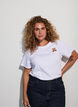 Organic cotton T-shirt with teddy bear motif, White, Model image number 3