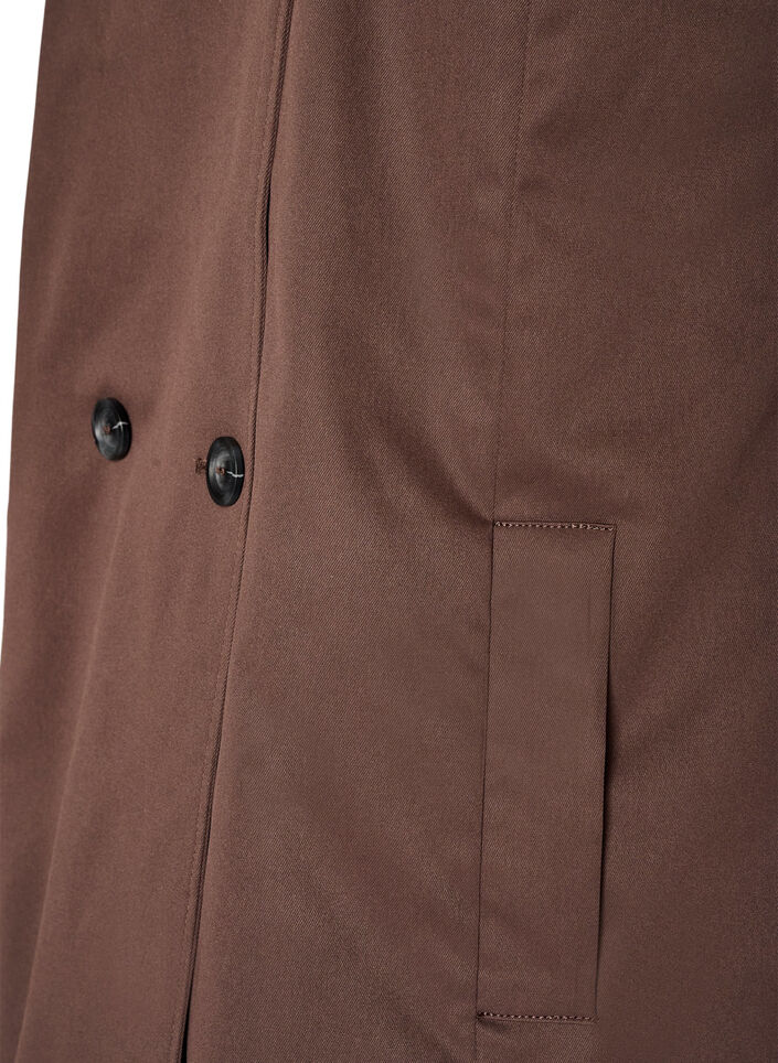 Water-repellent spring jacket with an A-line cut, Brown, Packshot image number 3