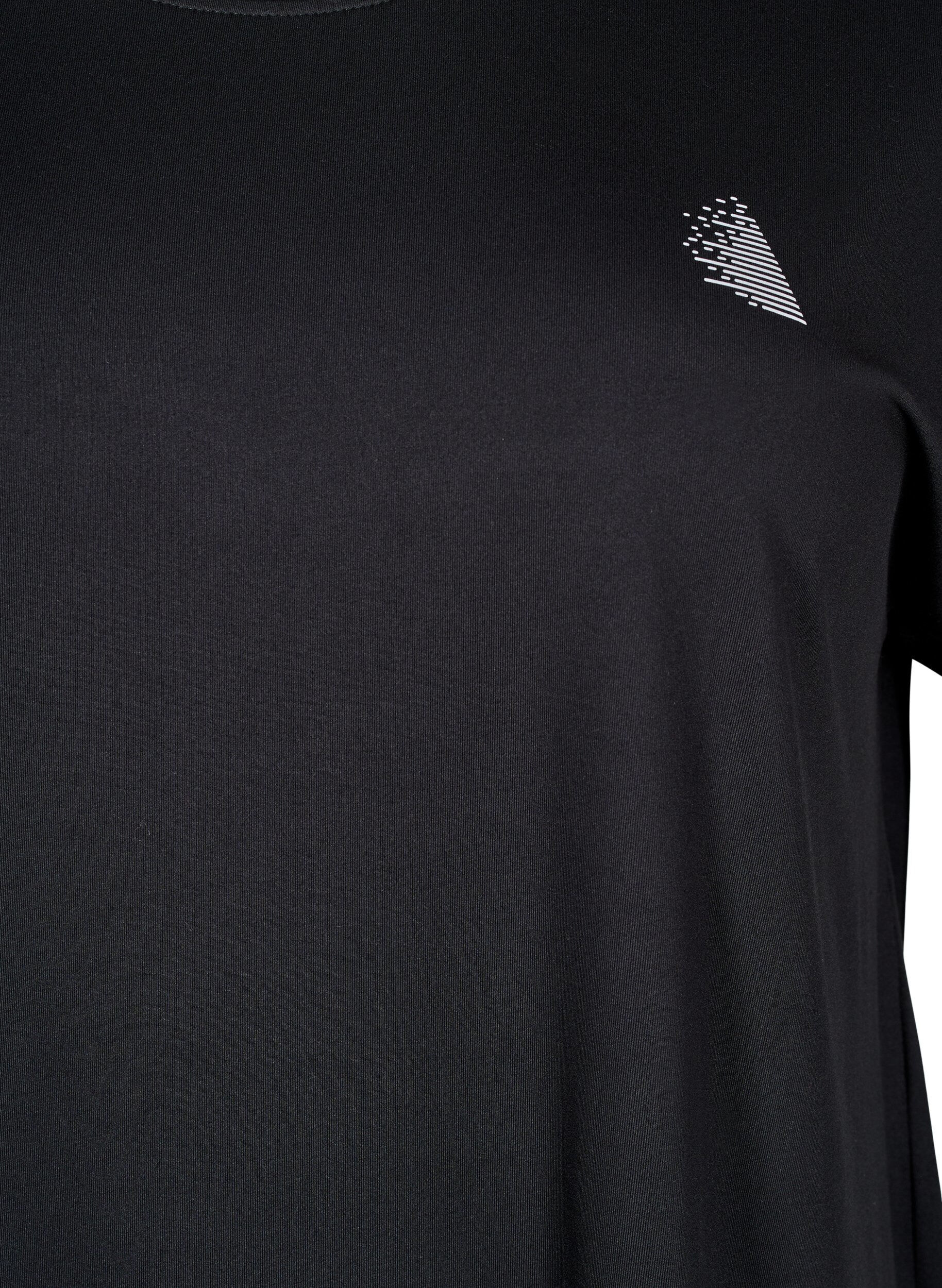 Zizzifashion Long training t-shirt, Black, Packshot image number 2