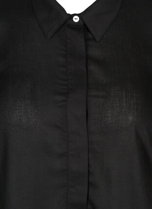 Short-sleeved viscose tunic, Black, Packshot image number 2