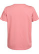 Basic cotton T-shirt with a V-neck, Red, Packshot image number 1